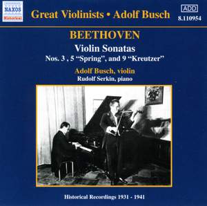 Great Violinists - Adolf Busch