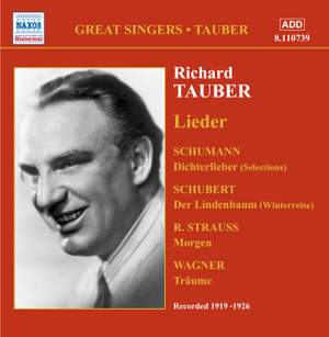 Richard Tauber sings Lieder (1919-1926)
