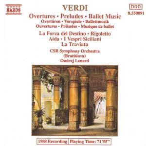 Verdi - Overtures, Preludes & Ballet Music Product Image