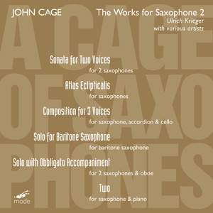 Cage Edition Volume 24 - Works for Saxophone 1