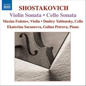 Shostakovich: Cello Sonata, Violin Sonata, Romance from 'The Gadfly'