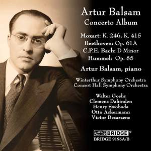 Artur Balsam: Concerto Album