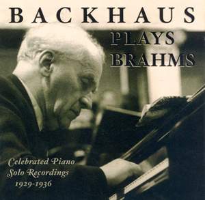 Backhaus plays Brahms