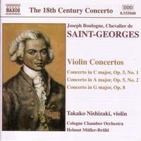 Saint-Georges: Violin Concerto in C major, Op. 5, No. 1, etc.