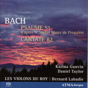 Bach, J S: Psalm 51 from Pergolesi's Stabat Mater BWV1083 'Tilge, Höchster meine Sünden', etc.