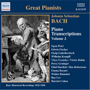 Bach - Piano Transcriptions Volume 2