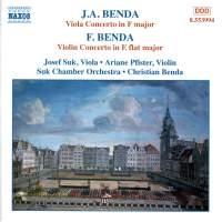 Benda, G: Viola Concerto in F major, etc.