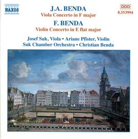 Benda, G: Viola Concerto in F major, etc.