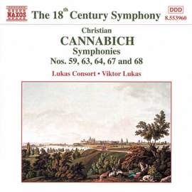 Johann Cannabich: Symphonies Nos. 63, 67, 64, 59 and 68