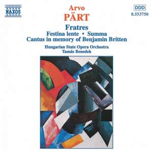 Pärt: Fratres & other chamber works