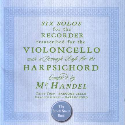 Handel - Sonatas for Cello