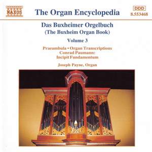 Das Buxheimer Orgelbuch, Vol. 3