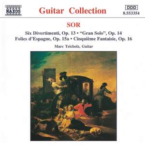 Sor: Six Divertimenti, Gran Solo, Folies d'Espagne & other guitar works Product Image