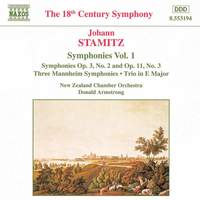 Johann Stamitz: Symphonies, Vol. 1