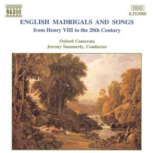 English Madrigals and Songs Product Image