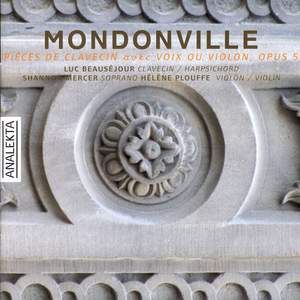 Mondonville: Works for harpsichord with voice and violin, Op. 5