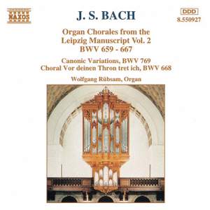 J. S. Bach: Organ Chorales From The Leipzig Manuscript, Vol. 2