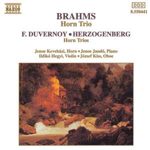 Brahms: Horn Trio in E flat major, Op. 40, etc.