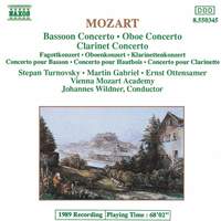 Mozart: Bassoon, Oboe & Clarinet Concertos