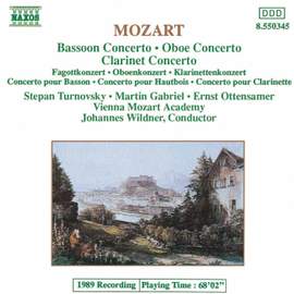 Mozart: Bassoon, Oboe & Clarinet Concertos