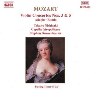 Mozart: Violin Concertos Nos. 3 - 5