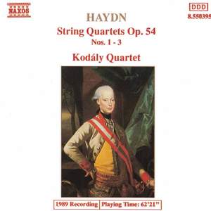 Haydn: String Quartets Op. 54 Nos. 1-3