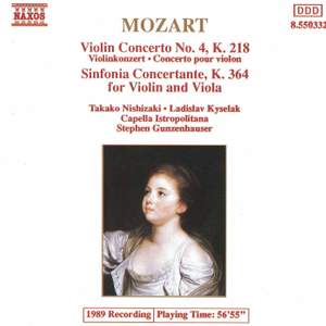 Mozart: Violin Concerto No. 4 & Sinfonia Concertante