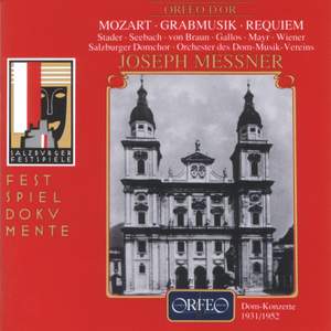 Mozart: Church Sonata No. 1, Grabmusik & Requiem