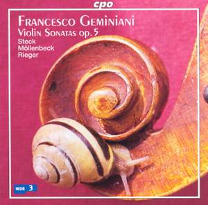 Geminiani, F: Violin Sonatas Op. 5