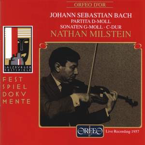 Bach, J S: Partita for solo violin No. 2 in D minor, BWV1004, etc.