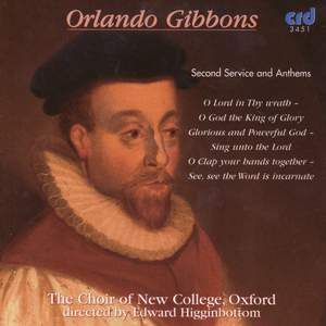 Orlando Gibbons - Second Service And Anthems Product Image