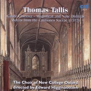 Tallis: Gaude gloriosa, Magnificat and Nunc dimittis, and Motets from Cantiones Sacrae (1575)