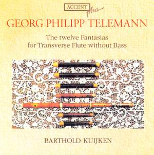 Telemann: Fantasias (12) for solo flute, TWV 40:2-13 Product Image