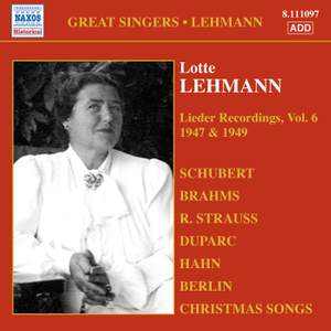 Great Singers - Lotte Lehmann