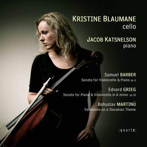 Barber, Grieg, Martinu: Works for Cello and Piano