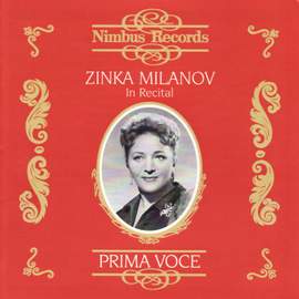 Zinka Milanov in Recital