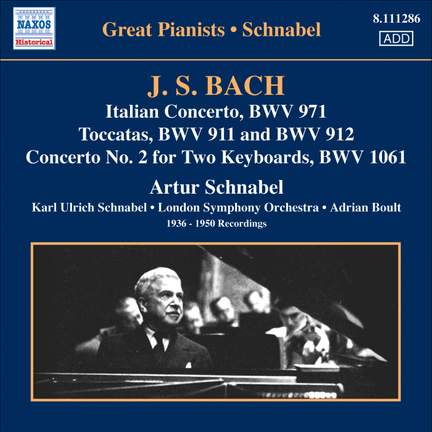 Artur Schnabel plays Bach