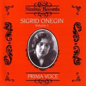 Sigrid Onegin Vol.1