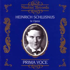 【中古CD】HEINRICH SCHLUSNUS/ EIN BARITON ALS SUPERSTAR / A Baritone as a Superstar Heinrich Schlusnus - Ein Bariton Als Superstar von Heinrich