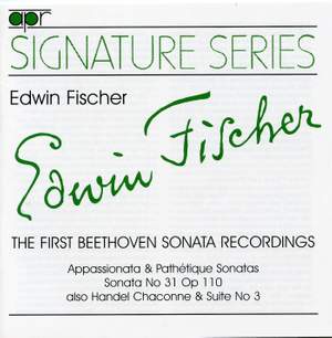 Edwin Fischer - The First Beethoven Sonata Recordings