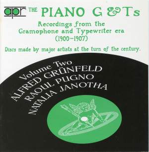 The Piano G & Ts Volume 2 - Recordings from the Gramophone & Typewriter era (1900-1907)