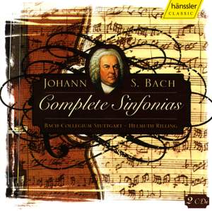 J S Bach Complete Sinfonias