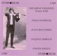 The Great Violinists Volume XXII