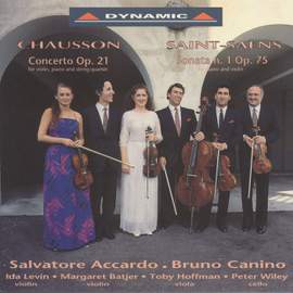 Chausson: Concert in D major & Saint-Saëns: Violin Sonata No. 1