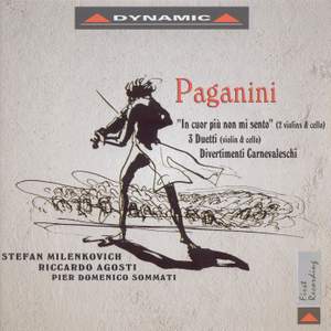 Paganini Introduction Variations On Nel Cor Piu Non Mi Sento Divertimenti Carnevaleschi Dynamic Cds1 Cd Or Download Presto Classical