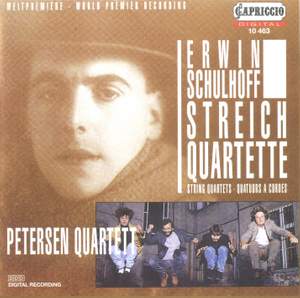 Schulhoff: String Quartet No. 1, etc.