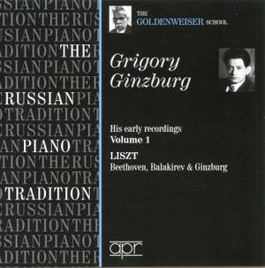 Grigory Ginzburg - His Early Recordings Volume 1