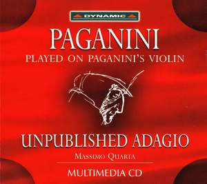 Paganini: Unpublished Adagio (Multimedia CD)