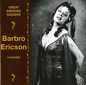 Great Swedish Singers: Barbro Ericson Product Image