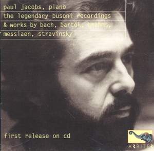 Paul Jacobs: Legendary Busoni Recordings